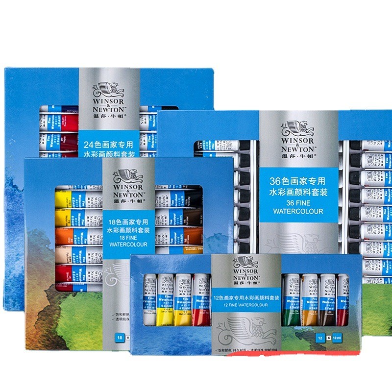 

WINSOR&NEWTON Professional Watercolor Paint/Pigment 12/18/24/36 Colors 10ML Water Color Painting Pigment for Artists Smooth Fine