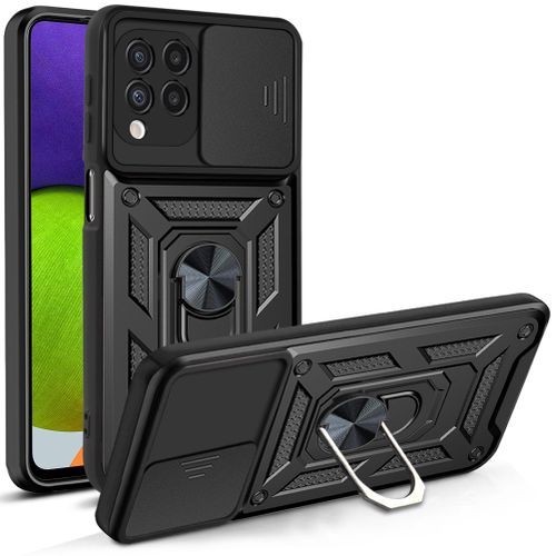 CASE SAMSUNG A22 4G A22 5G  SLIDE IRING CASING ARMOR SHOCKPROOF RING HOLDER CAMERA PROTECTION
