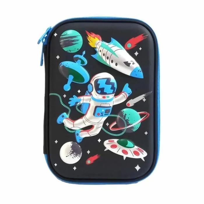 

NEW TREND~ KY254 Kotak Pensil Astronot 3D Timbul Tempat Pensil astronot pencil Case tempat pensil Anak laki laki kado ultah anak laki laki Stationery - Kp Astro FLY Hitam