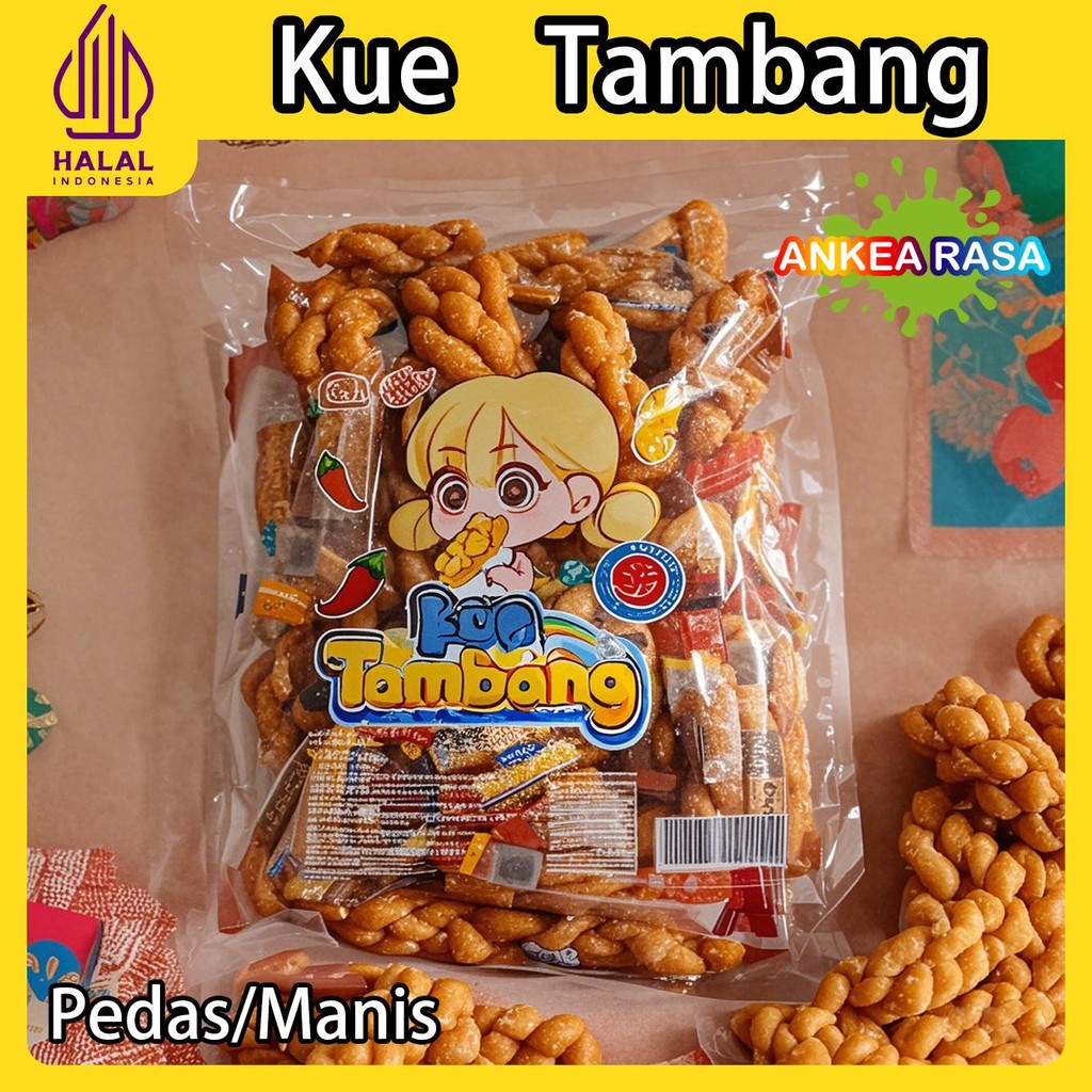 

【halal】1 Kantong Isi 60Pcs/120Pcs Kue Tambang:Pilihan Rasa Pedas & Manis, camilan Halal yang Cocok untuik Relaksasi dan Acara Kumpul-Kumpul! Dikemas dalam kantong kecil,lebih praktis tanpa disimpan! Snack Food Cookies Cemilan Kering