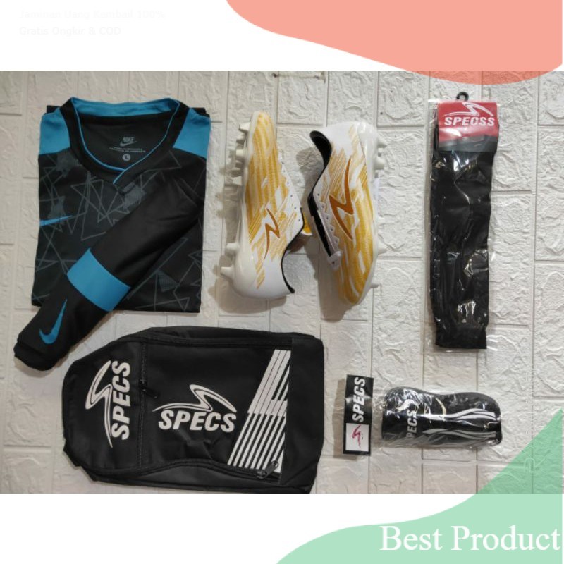 PAKET KOMPLIT 5 sepatu bola spcs grade ori sepatu bola terbaru sepatu sepak bola keren murah gratis 
