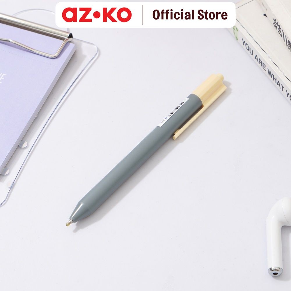 

AZKO Ataru Pulpen Hitam Retractable - Hijau Pastel Pena Ballpoint Pen Bolpoin Alat Tulis Lucu