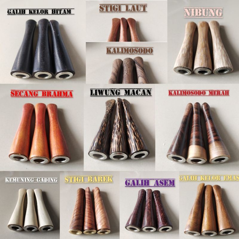 Once pipa rokok kayu galih asem Mini 7cm