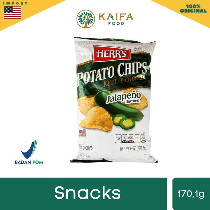 

[BEST] HERR'S POTATO KETTLE CHIPS - Jalapeno