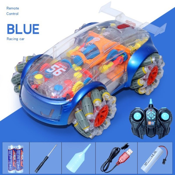 Mainan Anak RC Mobil Transparan ~ DASHER Transparent Concept Motor