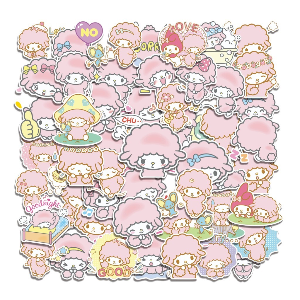 

COD 50 Pcs Stiker My Sweet Piano Sanrio Lucu Anti Air Untuk Dekorasi Notebook Sepeda Skateboard Handphone DIY