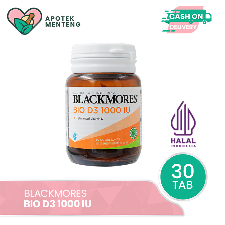 Blackmores Bio D3 1000 IU 30 Kapsul - Suplementasi Vitamin D