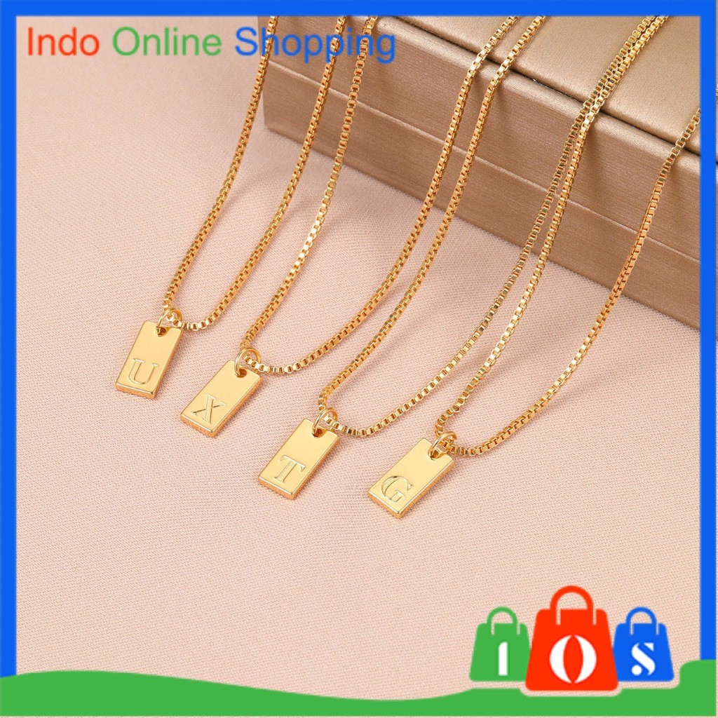 Kalung Simple Bandul Chips Huruf 𝓘σ𝓢 1252
