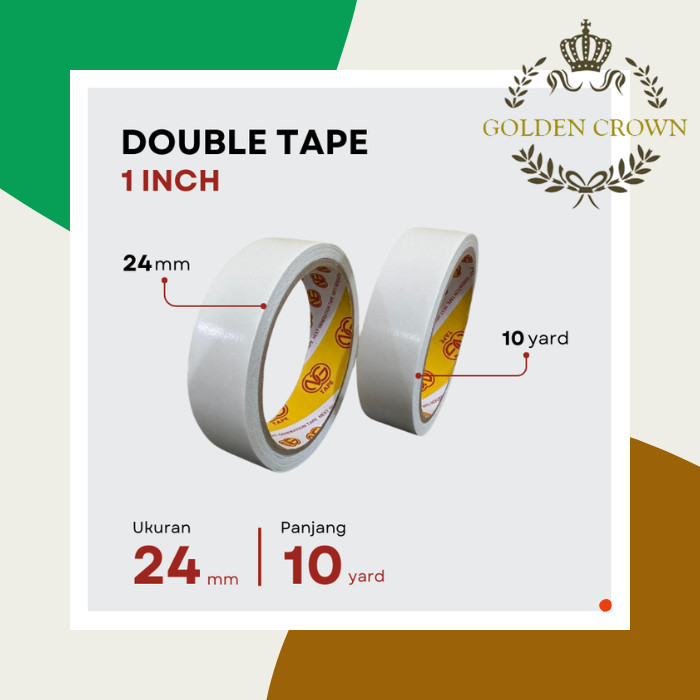 

DOUBLE TAPE 24 MM x 10YARD BEST QUALITY PREMIUM TAPE (G)