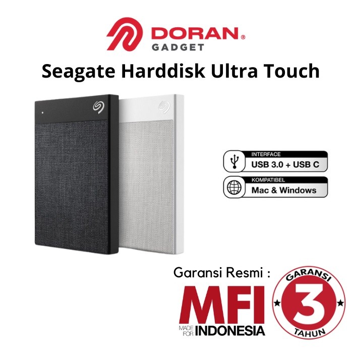 Seagate Hardisk Hard Disk Harddisk Ultra Touch 2,5 1TB 2TB | 1 2 TB Tera - Garansi 3 Tahun
