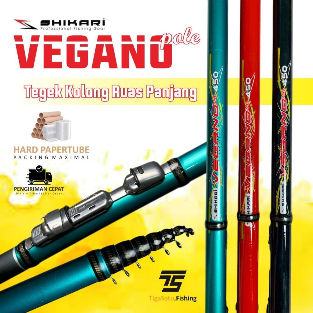 Joran Tegek Shikari Vegano Kolong Keramik Murah 180-450 Set Kolong dan Set Kolong Komplit Siap Pakai