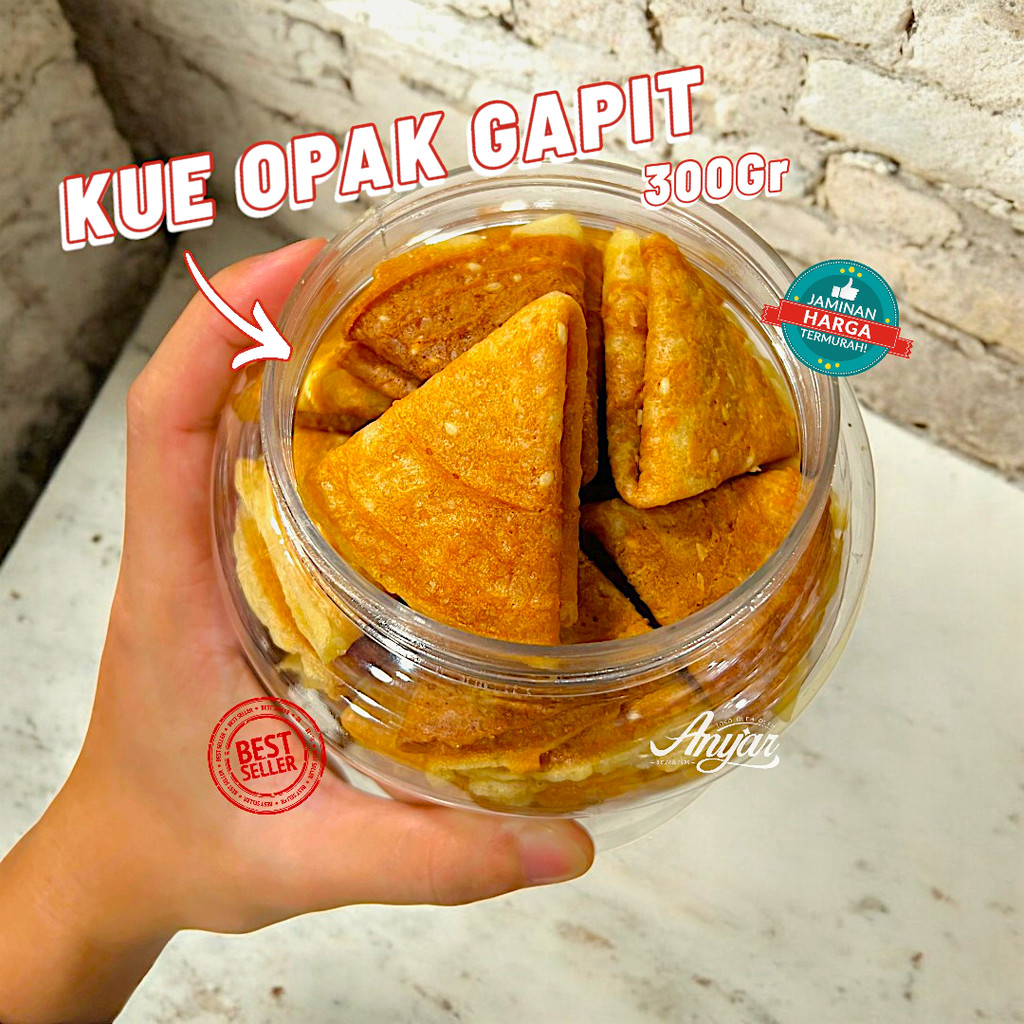 

Opak Gapit | Opak Gambir Kue Kering Opak Toples BEST SELLER 300gr