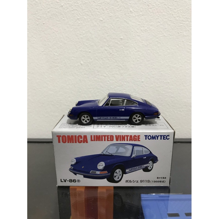 Tomica Limited Vintage Porsche 911S Blue Lv-86e