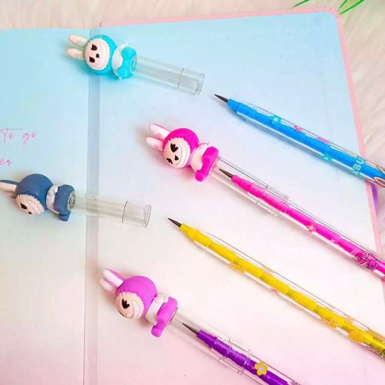 

Pensil Labubu Susun Karakter Lucu Pensil Bensia Murah Alat Tulis Unik Imut untuk Anak anak Sekolah