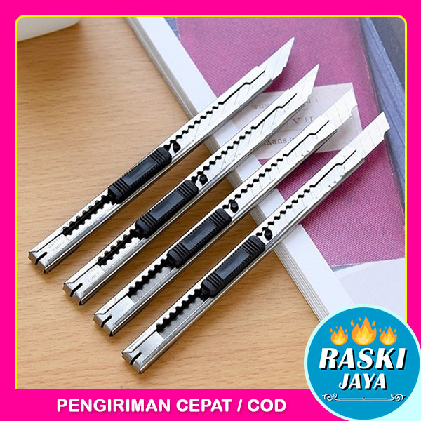 

Cutter Mini Stainless / Pisau Cutter Besi / Pemotong Kertas Multifungsi / Cutter Kecil Murah / TS-105