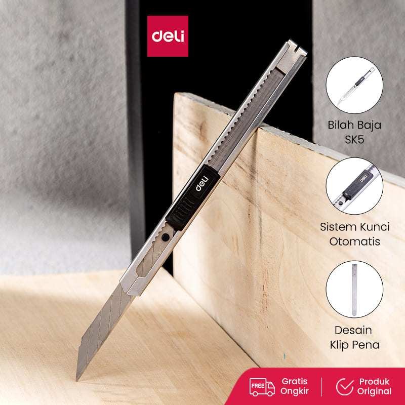 

Deli Cutter dengan pisau baja SK5 memudahkan untuk memotong sistem kunci manual aman E2034