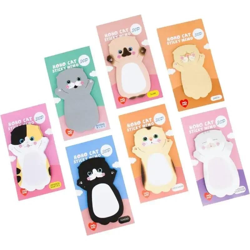 

210pcs Cute Animals Sticky Notes Mini Kitty Cat Sticky Notes Gift for Kid Work Desk Home School Student Colleague Friends Office