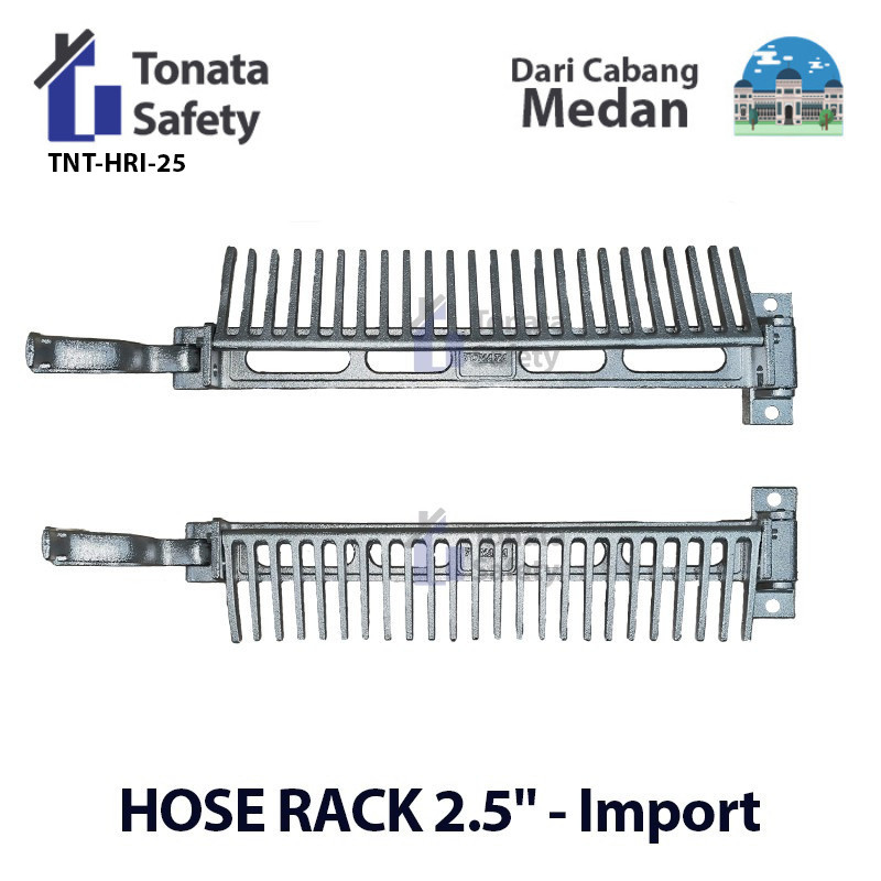 Hose Rack Alumunium / Sisir Selang Pemadam / 2.5"
