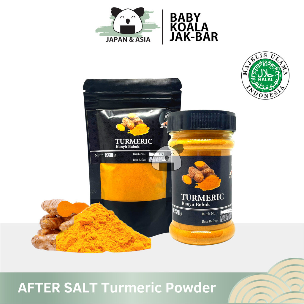 

AFTER SALT Natural Turmeric Powder 50 g Halal | Bubuk Kunyit - BKJ