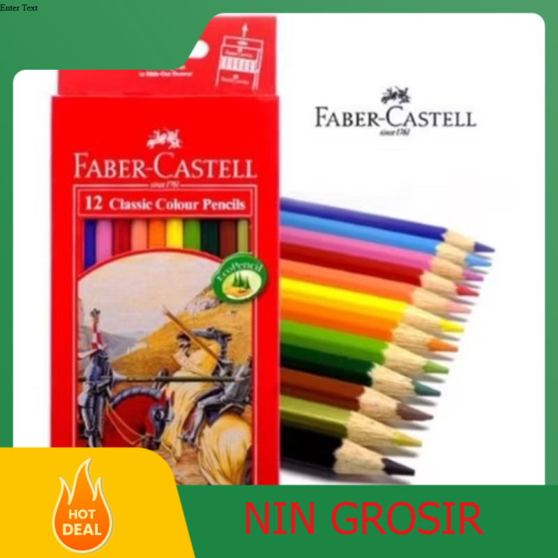 

PENSIL WARNA FABER CASTELL 12 WARNA COLOURS