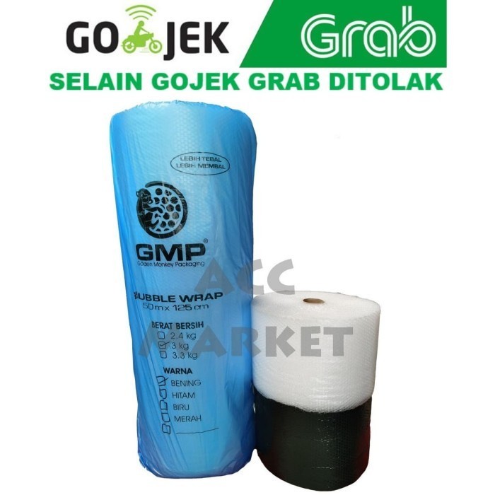 

Bubble Wrap 30cm x 50 Meter Plastik Buble Warna - 30 HITAM