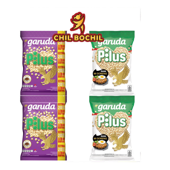 

PILUS GARUDA PER PAX ISI (20 SACHET X 16 GRAM ) - PILUS GARUDA RASA RENDANG SAPI DAN MIE GORENG PER PAX - CHIL BOCHIL