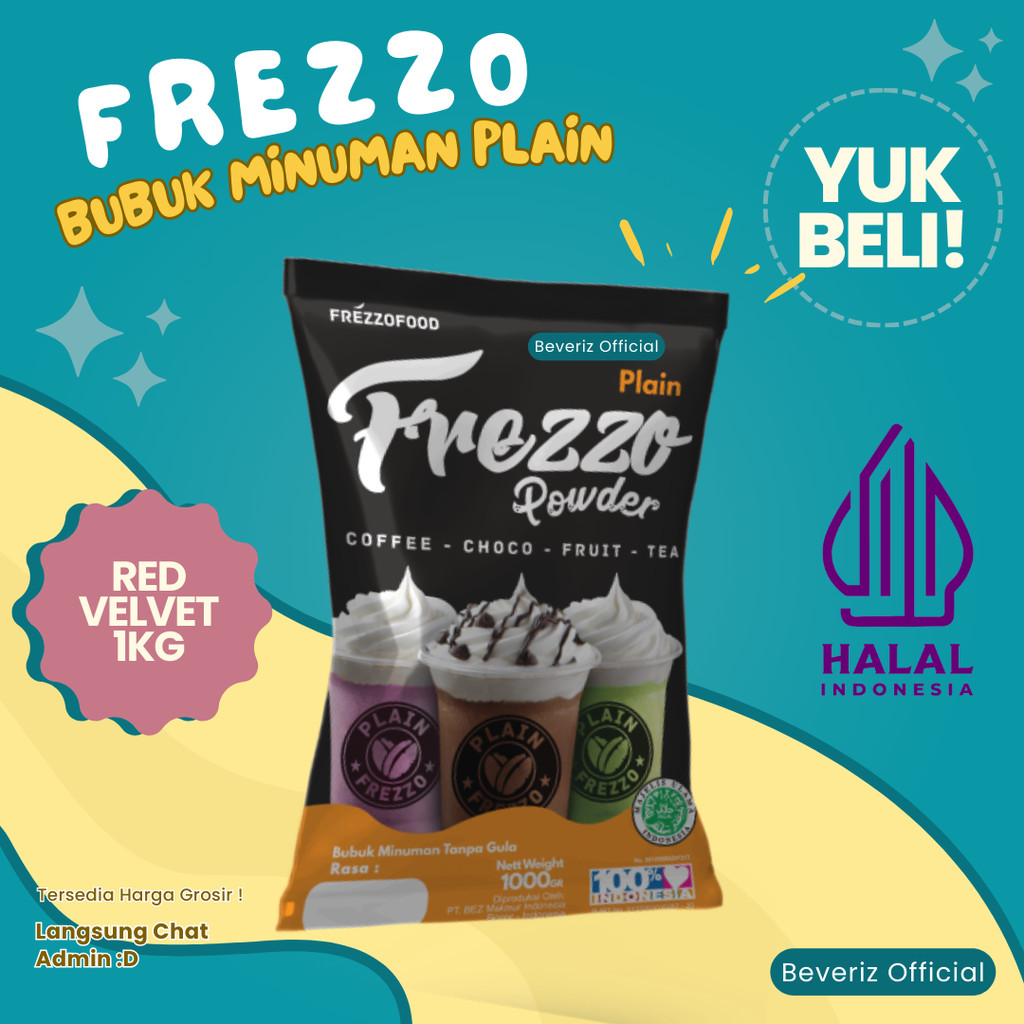 

BEVERIZ Frezzo Plain Bubuk Minuman Rasa Tanpa Gula Kemasan 1 KG {BISA COD} { Tersedia Harga Grosir}