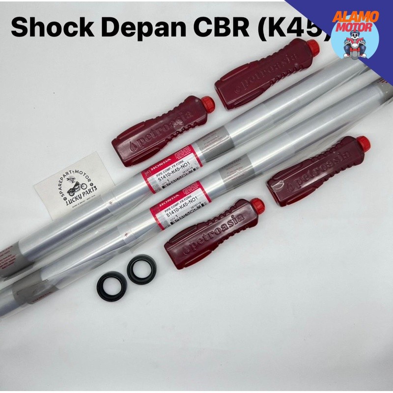 (KLIP) Paket As shock Depan CBR (K45) (SEPASANG) CB150R , CB 150R streetfire , new , old (Shock 1pas