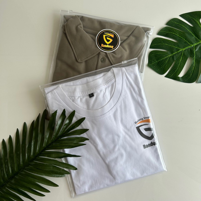 Pouch Custom ziplock Baju Packaging Nama Logo Sablon Bag Zipper Premium PVC