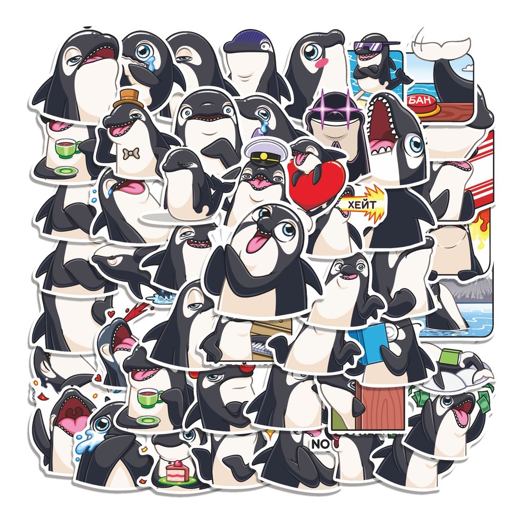 

COD 50 Pcs Stiker KOSATIK Lucu Anti Air Untuk Dekorasi Notebook Sepeda Skateboard Handphone