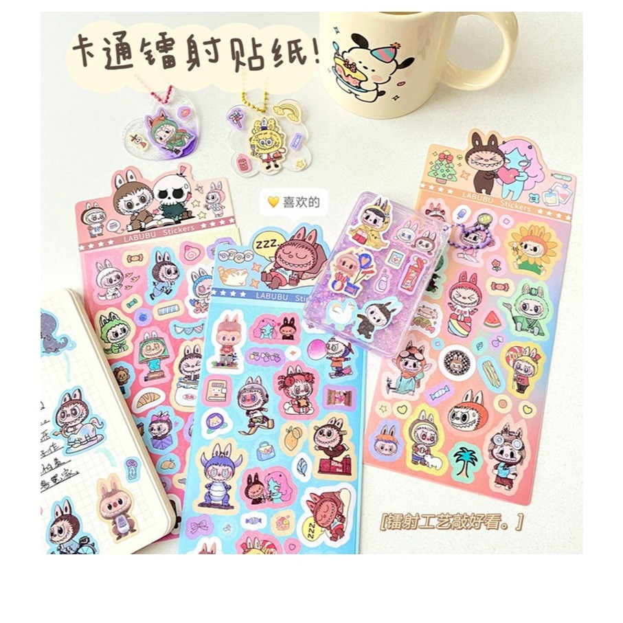 

(Kakabicam) Sticker Pendek Labubu Characters