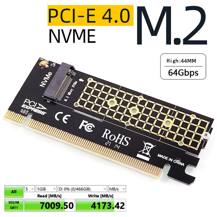 Adapter Konverter / Converter SSD M.2 Nvme to PciE 3.0 x16 / Adapter Ssd M.2 Nvme M Key To Pcie