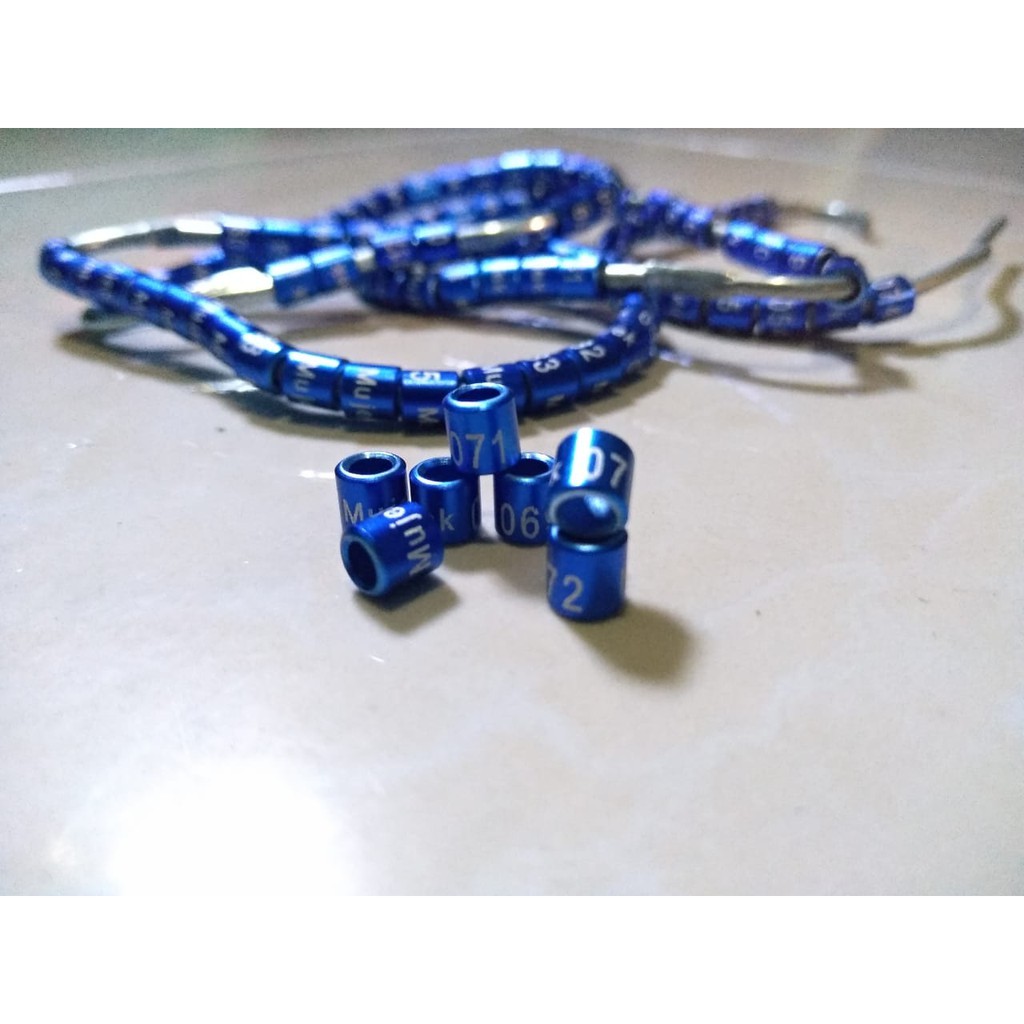 Gelang Burung Ring Burung Custom Laser / Ring Custom Nama. harga per 1set / per 25bji