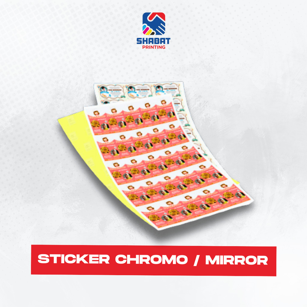 

Stiker Label Chromo | Stiker Bahan Kertas