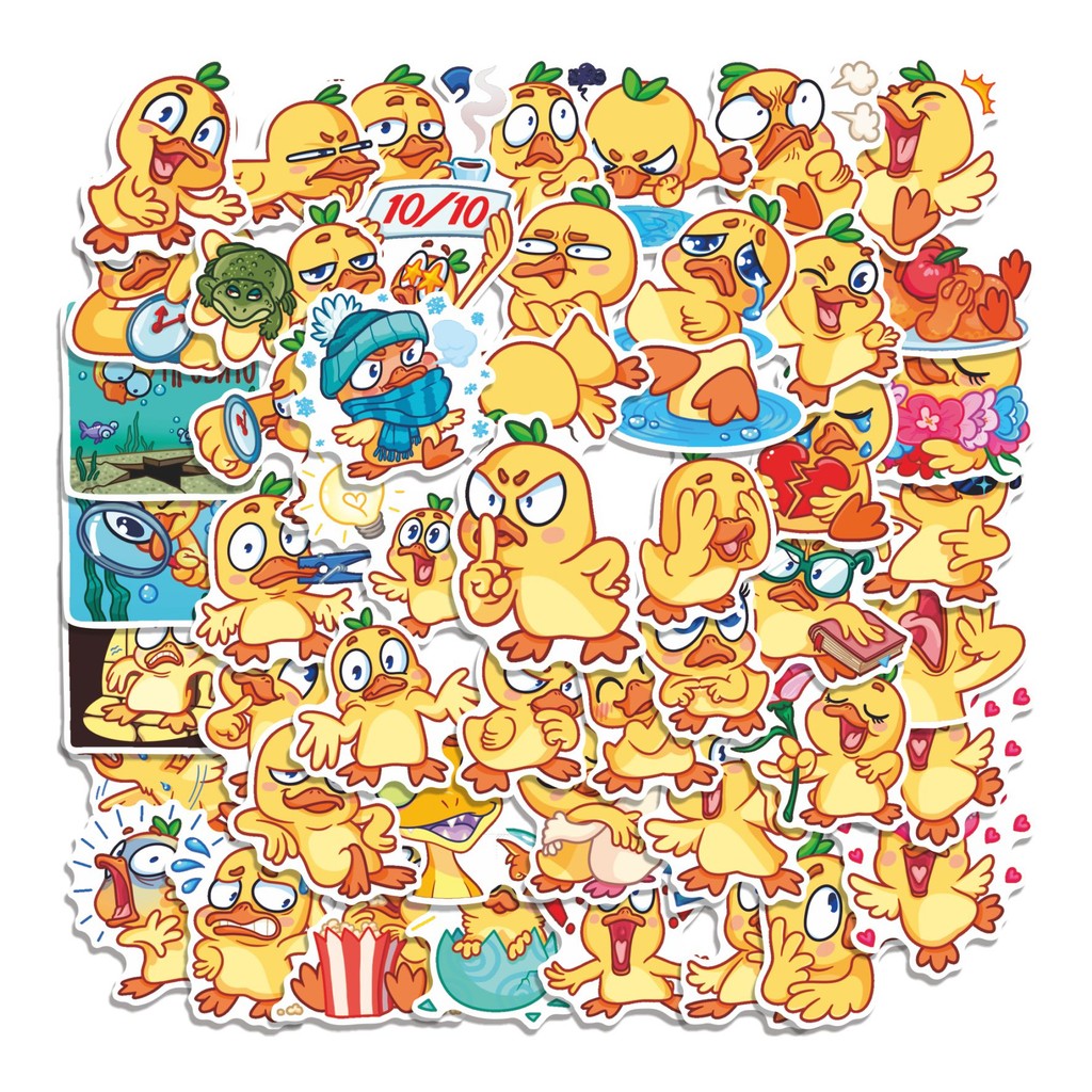 

COD 50 Pcs Stiker Duckling Quack Lucu Anti Air Untuk Dekorasi Notebook Sepeda Skateboard Handphone
