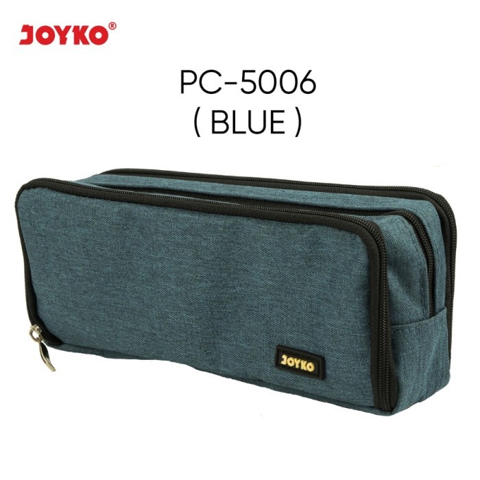 

TERBARU Kotak Tempat Pensil Pencil Case Joyko PC-5006 - Black - Biru