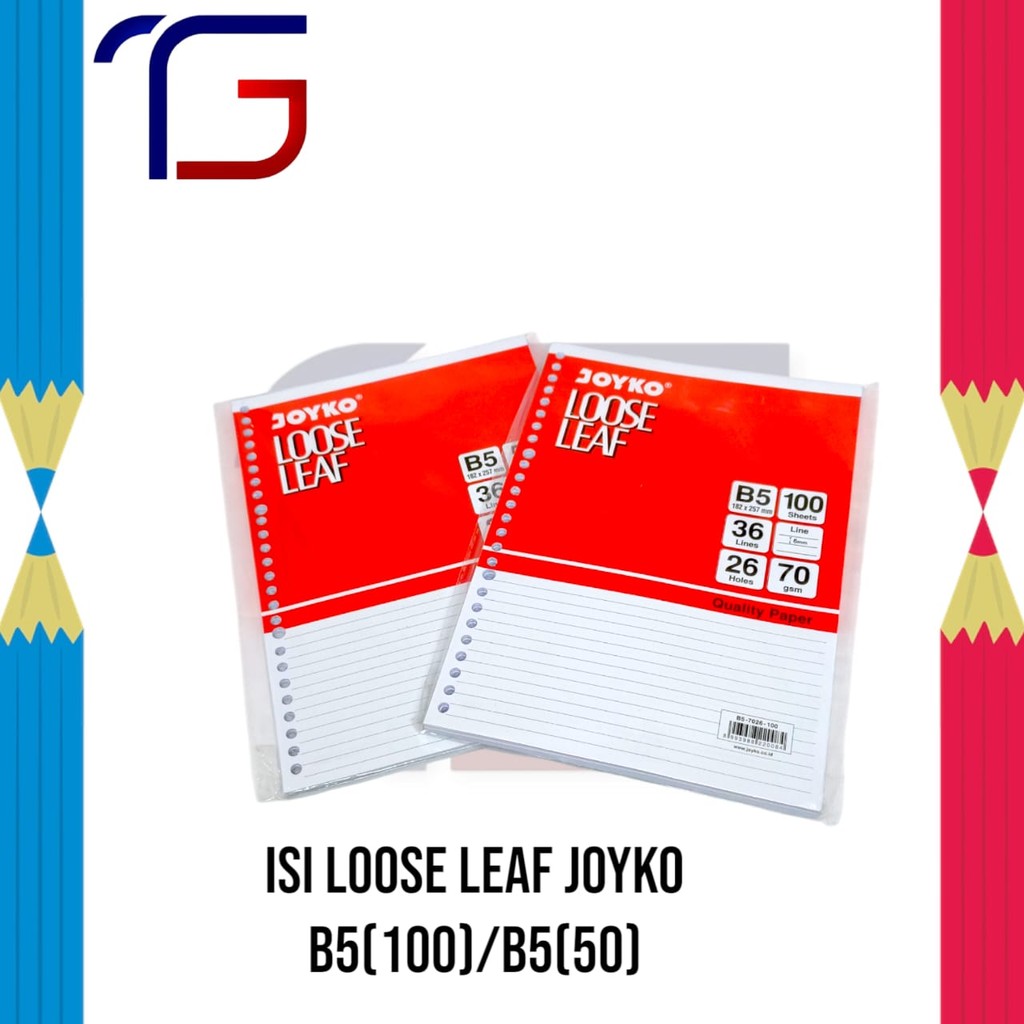

Isi Kertas File Loose Leaf Joyko B5