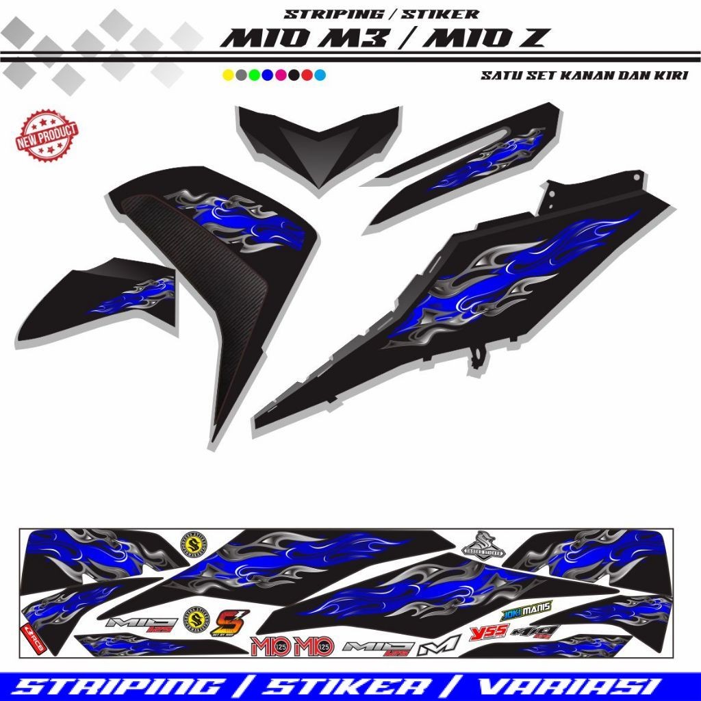 STIKER MIO M3 125/ STRIPING KEREN MOTOR MIO Z STIKER KEREN