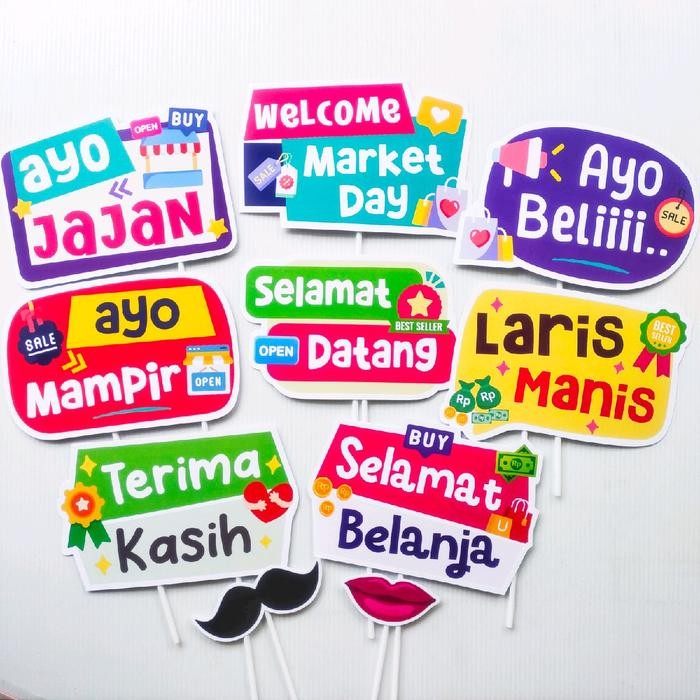 MARKET DAY CERIA FUN PROPS PHOTOBOOTH DEKORASI MARKET DAY