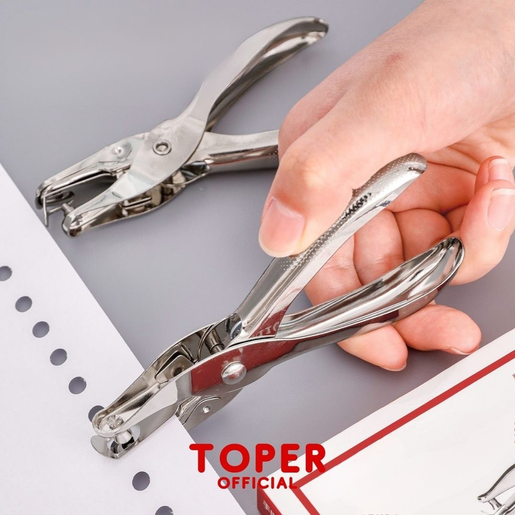 

TOPER Pembolong Kertas 0.3mm 0.6mm Hole Punch 1 Lubang Reforator Hang Tag Puncher Besi Bulat Circle