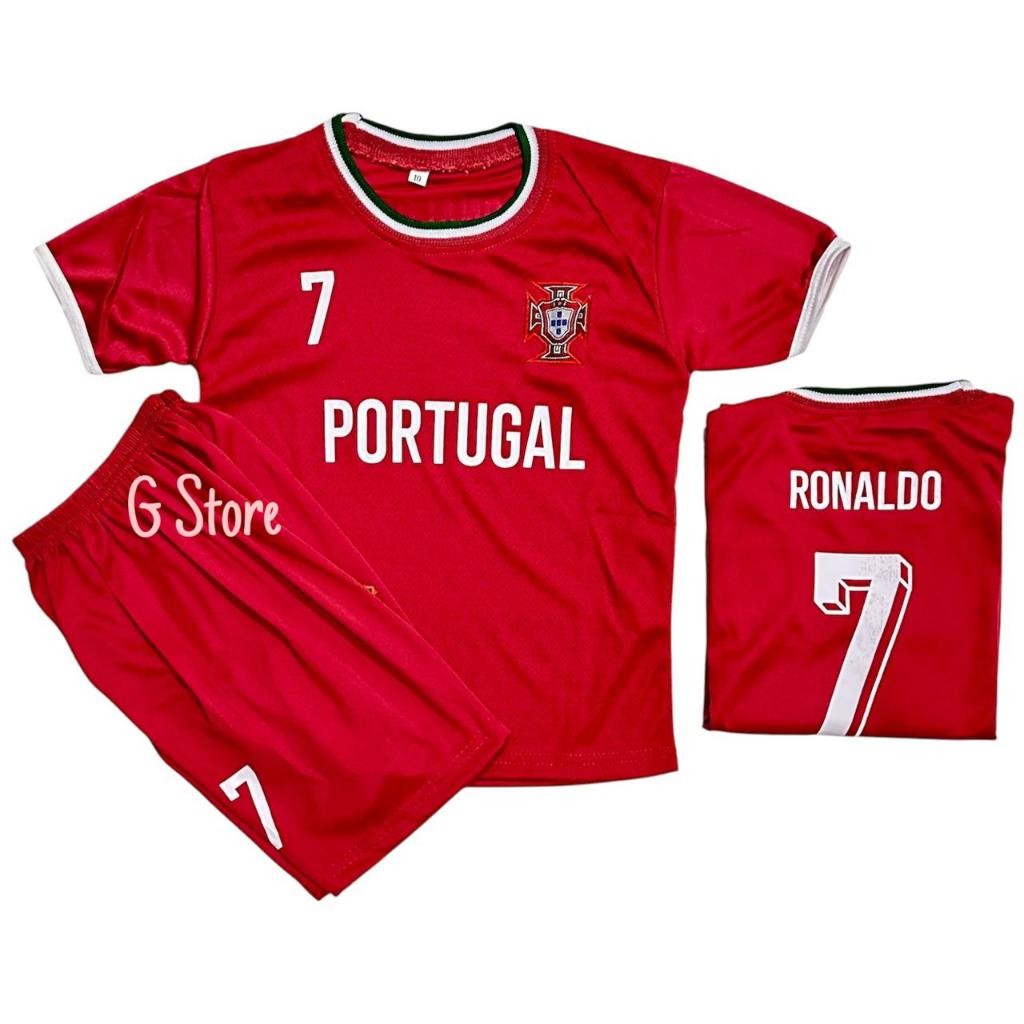 BISA Cod / Jersey Bola Portugal / Setelan Baju Bola Portugal Anak Termurah / Terbaru 2022-2023