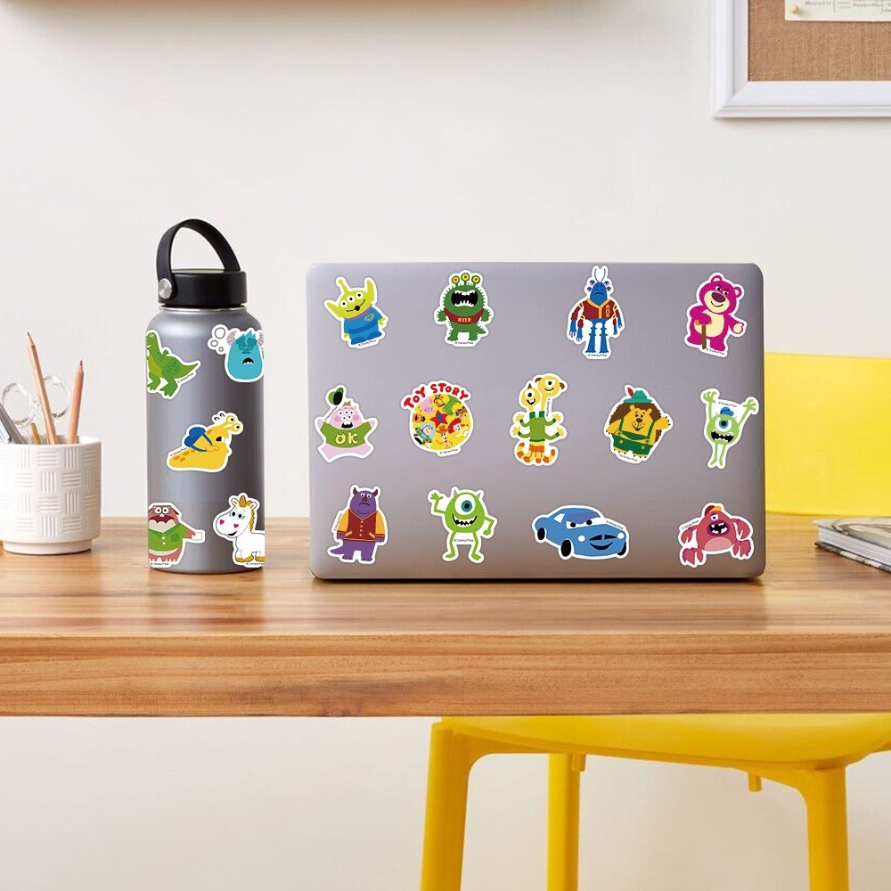 

Stiker Lucu Disney Pixar Stiker Pack Monsters, Inc./Toy Story Stiker Kartun Decal Vinyl Stiker Anti Air- Sticker Aesthetic Buku Journal Koper Stiker Casing HP Stiker Laptop Helm Motor