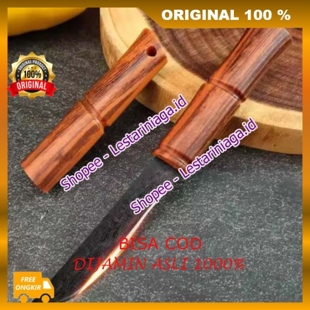 BELI 1 GRATIS 1 Pisau Arstistik pisau Outdoor Pisau Mini Berkemah Kecil Pisau Lurus Survival Chain P