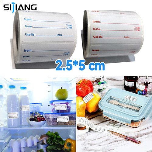 

SIJIANG （2.5*5 cm）Stiker Tanggal Kadaluwarsa 500pcs/Label Expired Date Waterproof/Stiker Tanggal Produksi/sticker Label/sticker Harga Tempel