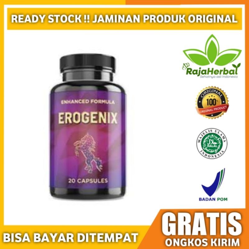 Original 100% EROGENIX BPOM ASLI OBAT PENAMBAH STAMINA PRIA AMPUH 100% ORIGINAL PEMBESAR PRIA