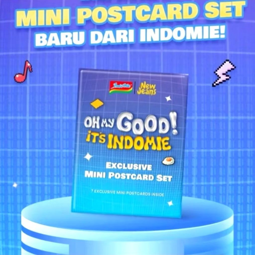 

New Jeans x Indomie NJZ Exclusive Mini Postcard Set Minji Hanni Danielle Haerin Hyein PC Oh My Good! It's INDOMIE Korean Ramyeon Series Korea Pop Girl Band