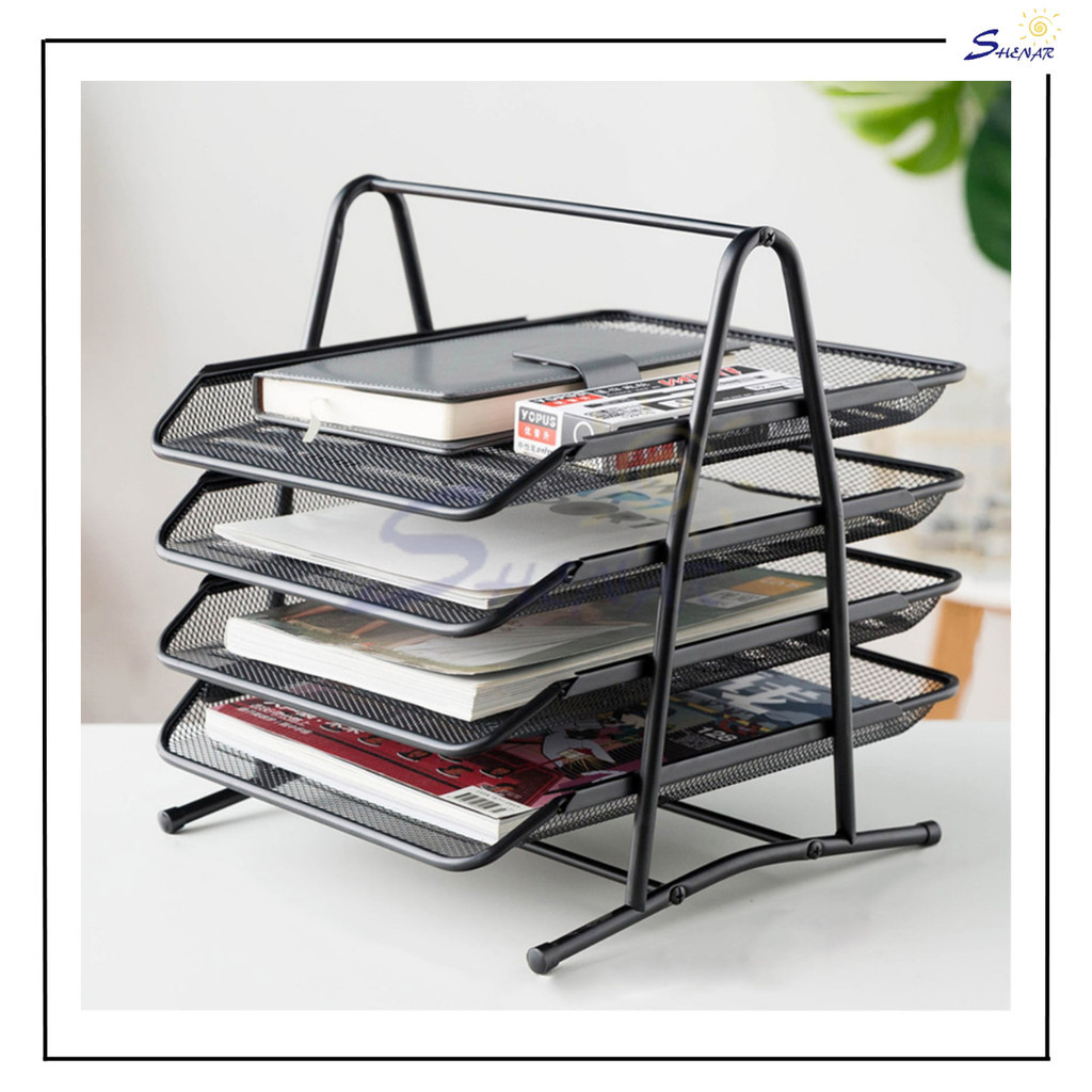 

SHENAR, DOCUMENT TRAY / RAK DOKUMEN BESI 4 SUSUN / RAK KERTAS DOKUMEN BERKAS BISA DITUMPUK KANTOR