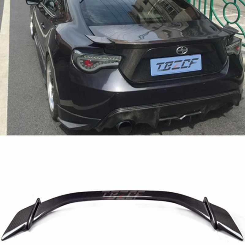 Car-styling Carbon fiber Material KS Style GT 86 BRZ Rear Trunk wing spoiler For Subaru BRZ Toyota 8