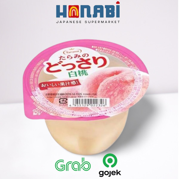 

Tarami Dossari White Peach Cup Jelly 230g - Jeli Agar Buah Persik Made In Japan