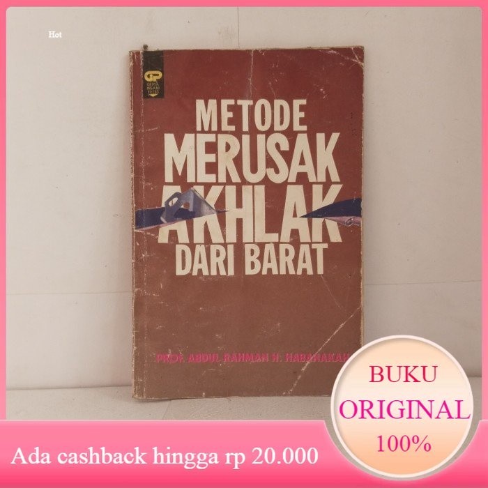 Buku METODE MERUSAK AKHLAK DARI BARAT Original Bekas